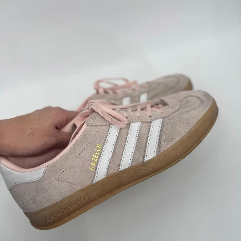 Adidas Originals Gazelle Indoor Sneakers Sandy Pink Cloud White Gum Women's 10‎ - Picture 11 of 11